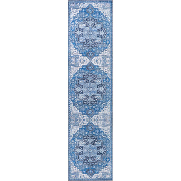 Maris Ornate Medallion Washable Area Rug